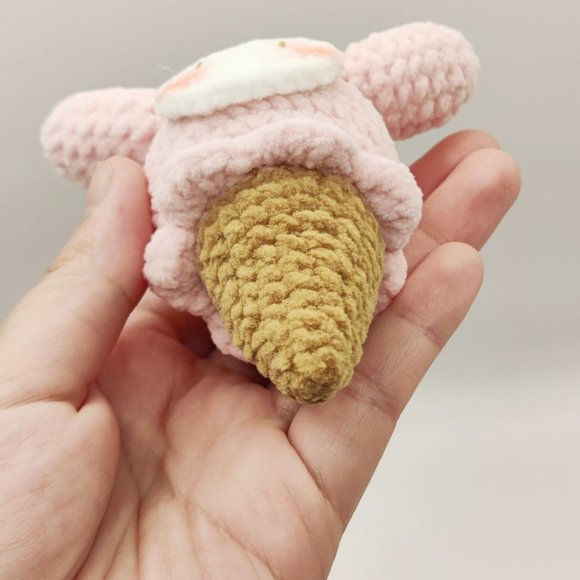 Handmade Amigurumi Crochet Sanrio My Melody Ice Cream Cone - Picture 11 of 12